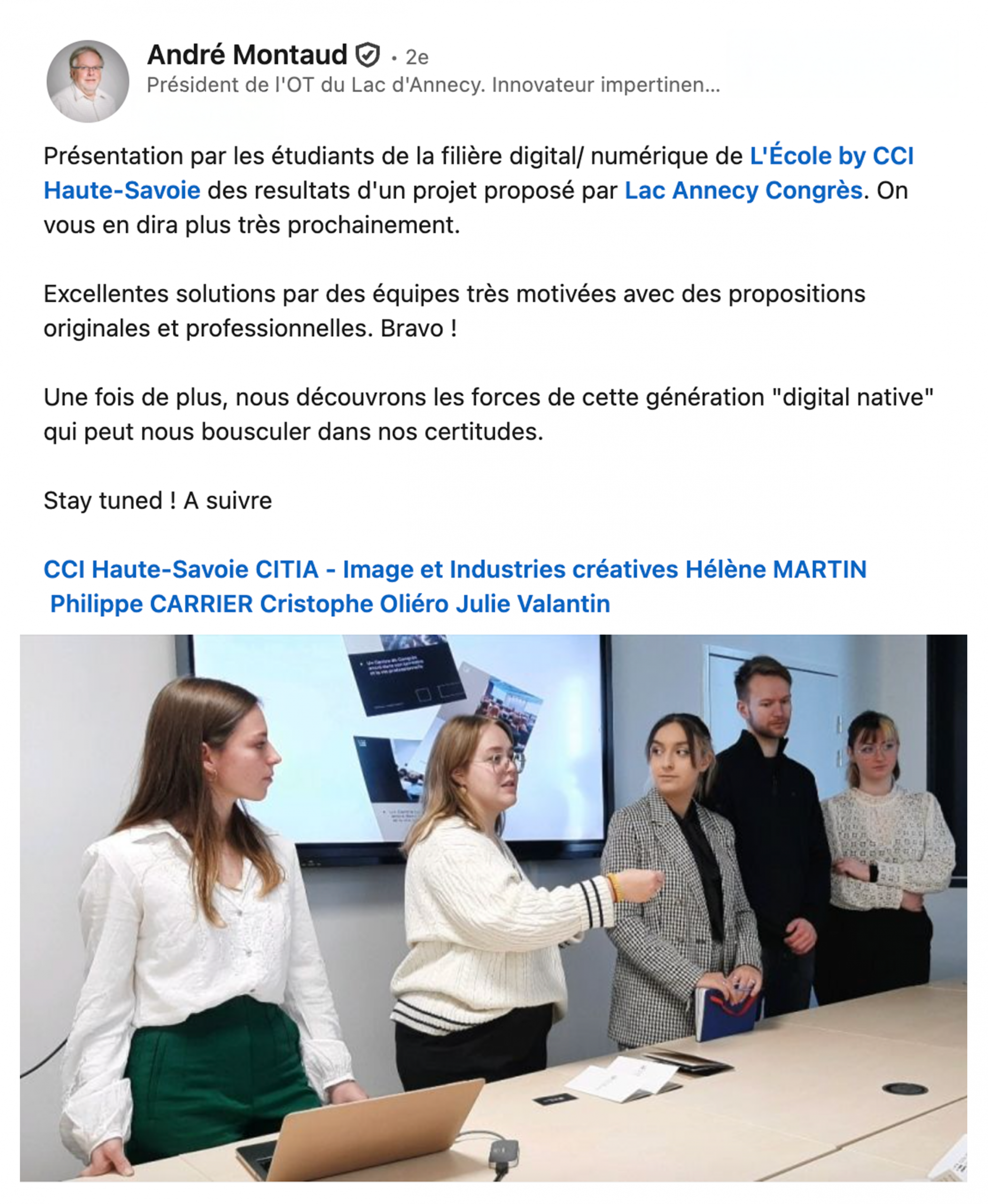 Lac Annecy Congrès — présentation du projet